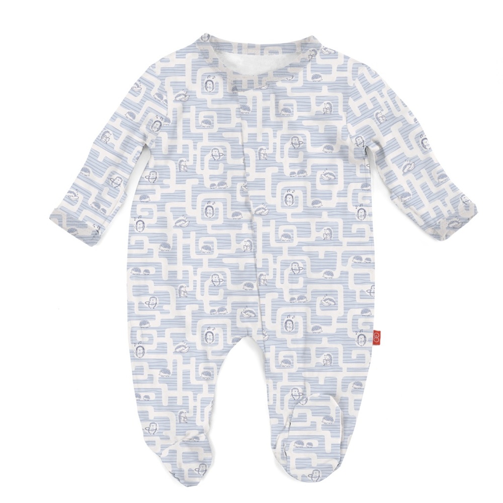 Blue A-mazing Hedgehogs Modal Magnetic Footie